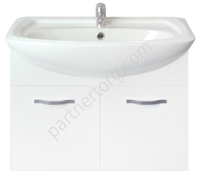 Вита 65П тумба 2д подвесная белая