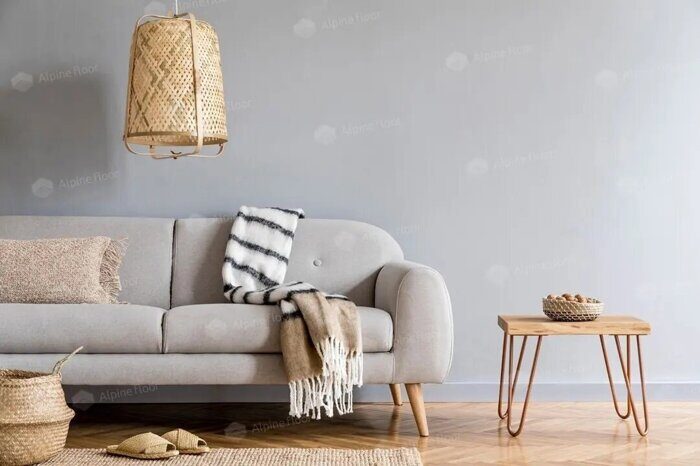 RC 80001 Белый с тиснением Rico Concept 80 плинтус напольный Alpine Floor