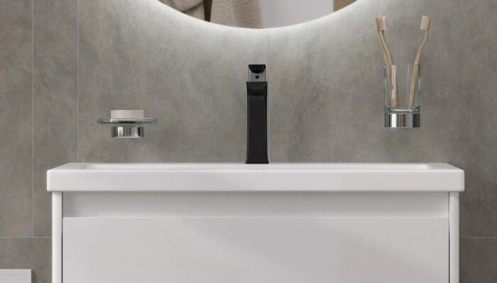 Klaufs 70.2Y Velvex подвесная тумба белая для ванной комнаты с раковиной Como 70