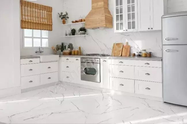 Marmo белый керамогранит матовый Global Tile 60х60см