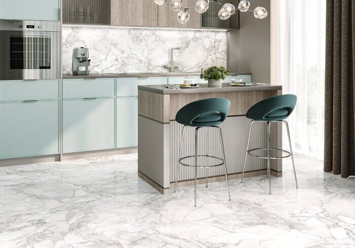 Imagine Light New Trend керамогранит белый полированный 120х60см