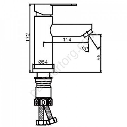 Frap F10801 смеситель для раковины хром