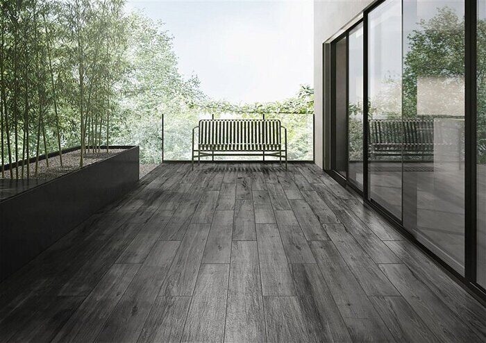 Aspenwood серый R10A керамогранит матовый 20х120см Vitra