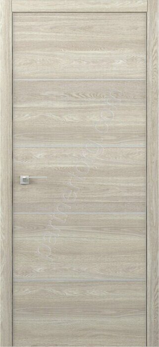 M STATUS дверь межкомнатная с алюминиевой кромкой Арт-Шпон дуб южный глухое полотно