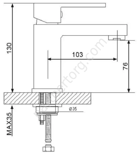 Roiey Gappo G1039 смеситель для раковины хром