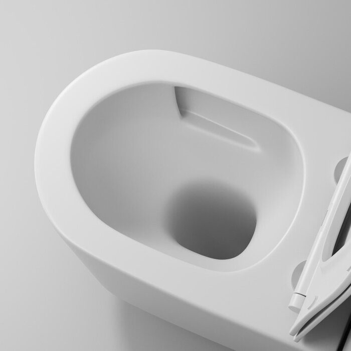 Унитаз подвесной безободковый со смывом Торнадо с сидением микролифт GR-4499MSQ