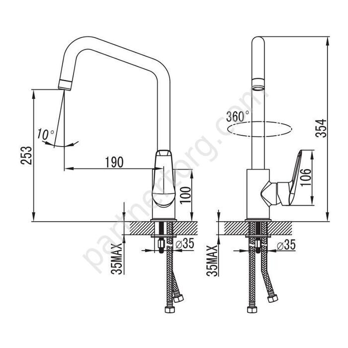 Torr Iddis смеситель для кухни TORSBL0i05