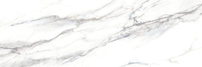 Alicante Statuario Delacora настенная плитка белая глянцевая 24,6х74см