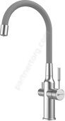 Expert LM5083S-Gray, смеситель для кухни с подключением к фильтру питьевой воды, хром-серый Lemark