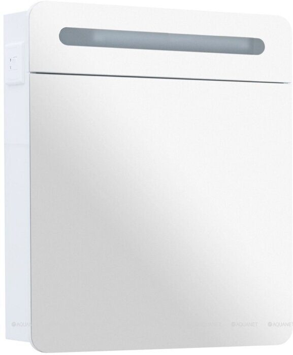 Лукка 70 зеркальный шкаф белый для ванной комнаты Aquanet