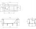 Leon Roca ванна акриловая прямоугольная 150х70см