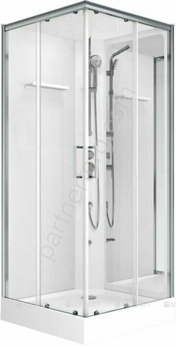 Passion S 2.0 душевая кабина 90х90см прозрачное стекло Aquanet