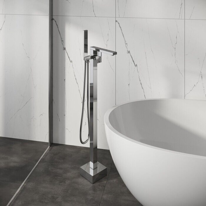 Grossman Falcon 530.K35.08.100 смеситель напольный для ванны хром глянцевый