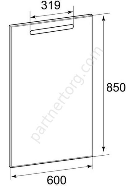 Gap зеркало для ванной комнаты 60 см с подсветкой Roca