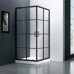 Veconi RV09-100-01-C7 душевой угол 100х100x195 см, дверь раздвижная, профиль черный