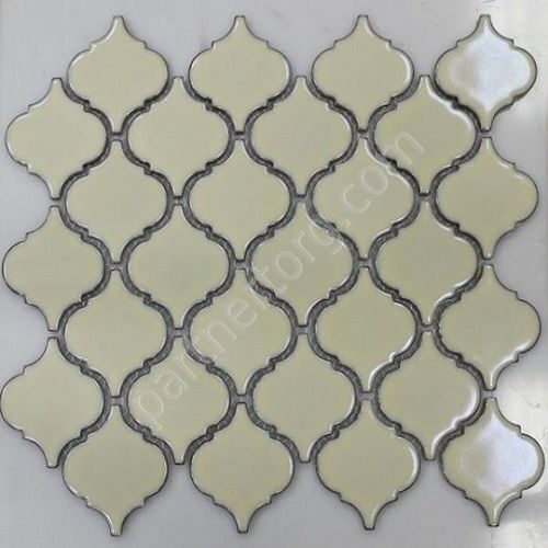 Белая керамическая мозаика Rustik series R-304