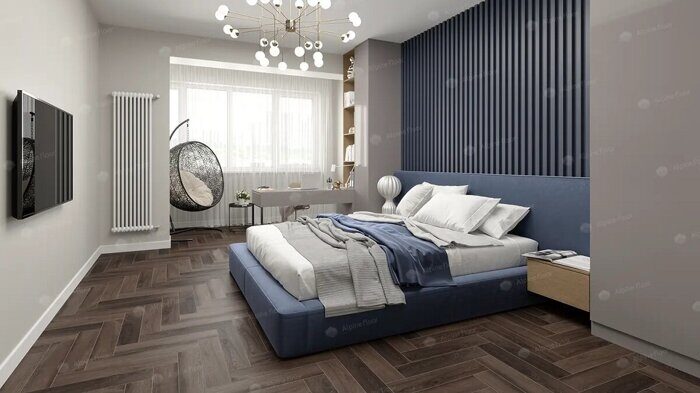 Дуб Фафнир SPC замковая кварцвиниловая плитка Alpine Floor ECO 13-16