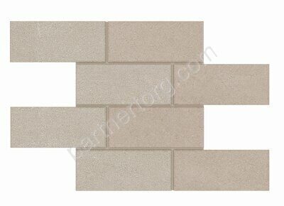 Luna/Terra Bricks Big Beige LN01/TE01 бежевый неполированный керамогранит 29х35см Estima Мозаика