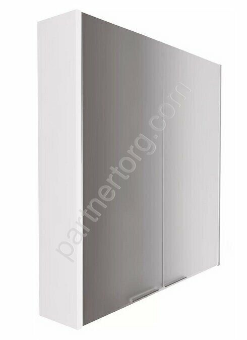 Gaula 60 2д шкаф подвесной зеркальный белый