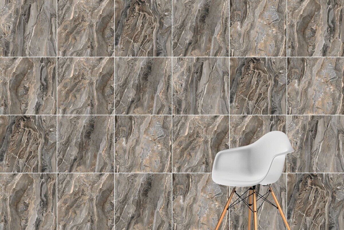 MarbleSet оробико темный греж R9 керамогранит лаппатиров 60х60см Vitra