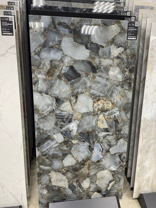 Sapphire Agate LCM керамогранит голубой суперполированный 120х60см