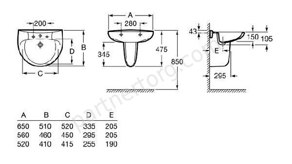 Victoria Roca раковина 56х49 см 32739300Y