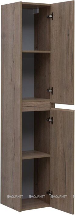 Nova Lite 35 шкаф-пенал дуб крафт для ванной комнаты Aquanet