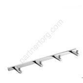 Gappo G202-4 планка с 4-мя крючками хром