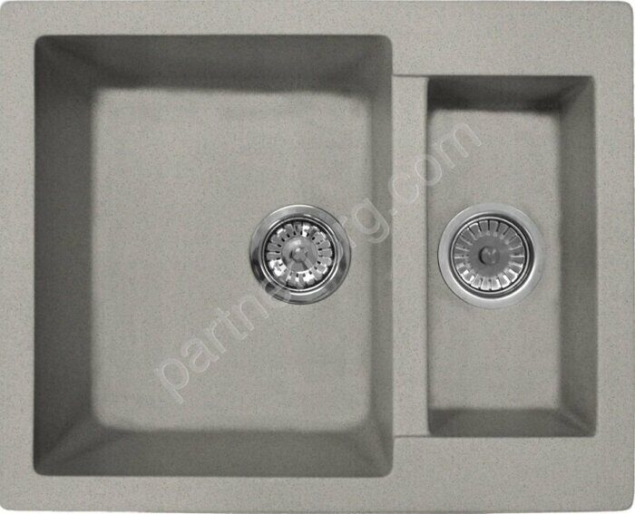 Fostogran FG 60-50, 600x485 кварцевая кухонная мойка, цвет иней