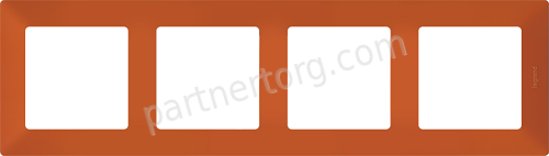 Рамка 4 поста для серии Valena Legrand Life в цвете терракота