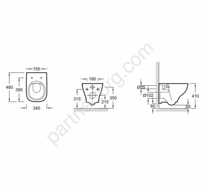 Комплект инсталляция Struktura с унитазом подвесным и сидением с микролифтом Jacob Delafon E21747RU-00