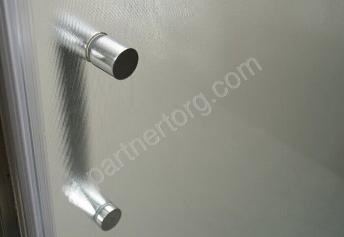 BelBagno UNO-195-A-2-90-P-NERO душевой уголок 90х90см  стекло рифленое 5мм, профиль черный