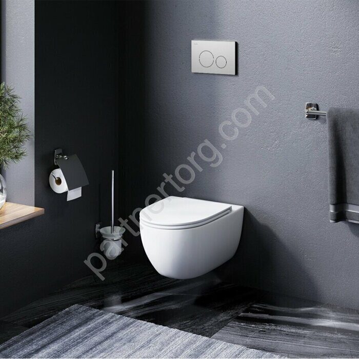 Унитаз подвесной безободковый AM.PM Awe C111700WH с сидением. Распродажа