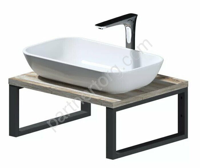 Grunge Loft Marka One Дуб Намибия 60см столешница для ванной комнаты под раковину настольную