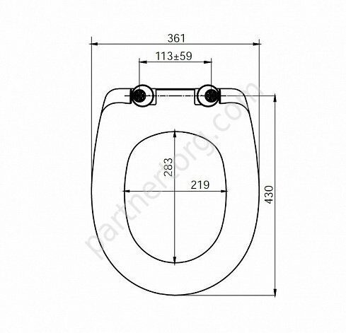 Iddis сиденье для унитаза дюропласт с системой Soft Close и Easy Fix ID 136 Dp Sc