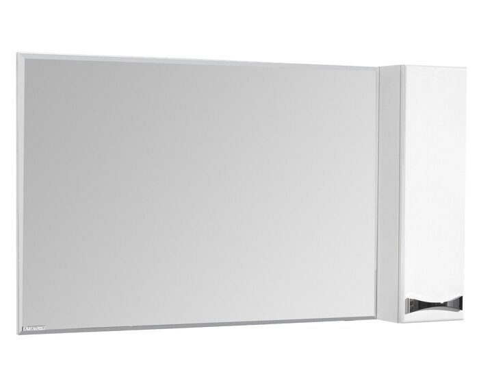 Диор 120 см шкаф-зеркало правое для ванной комнаты с подсветкой Aquaton