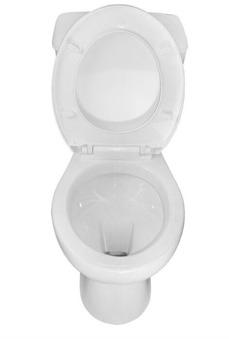 Loranto Lino унитаз компакт, горизонтальный выпуск,  с сидением полипропилен