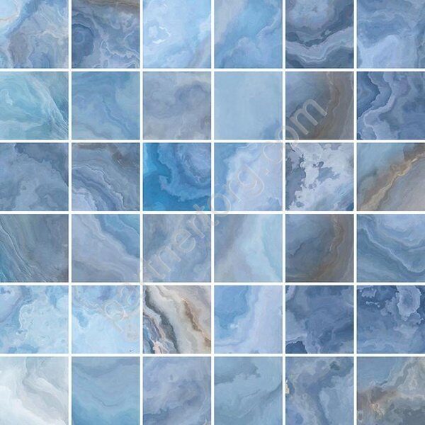 Blues голубая глянцевая керамическая мозаика 30х30см Laparet