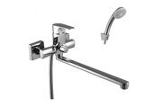 Plus Factor LM1651C смеситель для ванны и душа с плоским изливом, хром Lemark