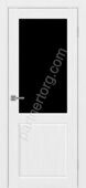Сицилия 702.21 межкомнатная дверь белый лед лакобель черное