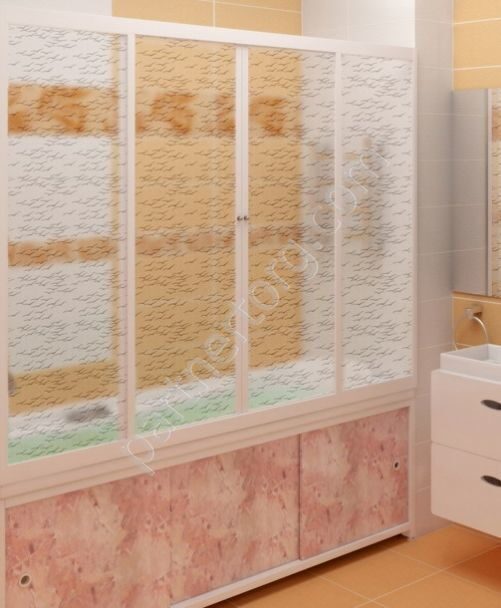 Штора на Ванну Купе 1,69х1,4м