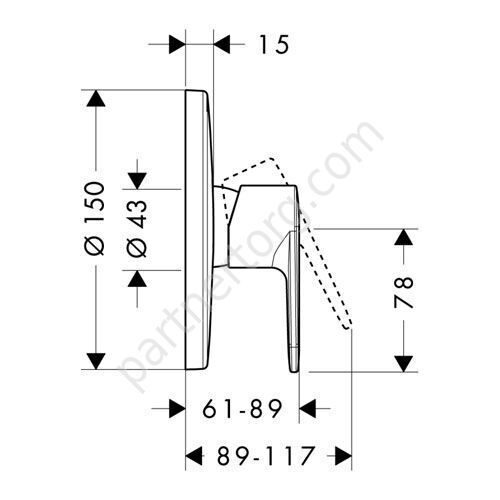 Talis E2 смеситель для душа Hansgrohe