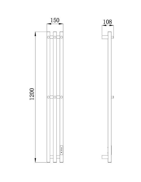 Raglo R350.17.03 полотенцесушитель электрический Сатин золотой