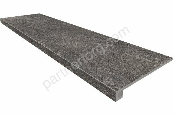 Комплект Tramontana Anthracite TN02 серый неполированный: ступень 33х120см и Подступенок 15х120см Estima