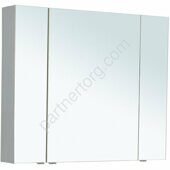 Алвита new 100 зеркало-шкаф для ванной комнаты серый Aquanet