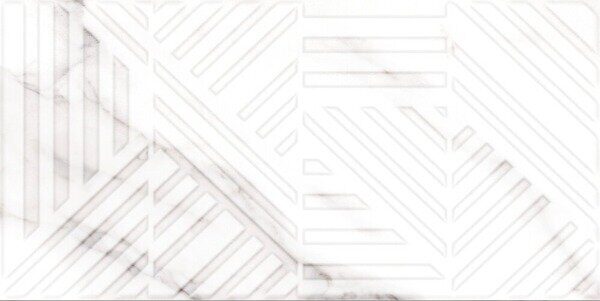 Moonlight A17573 настенная плитка белая глянцевая рельеф 30х60см Cersanit