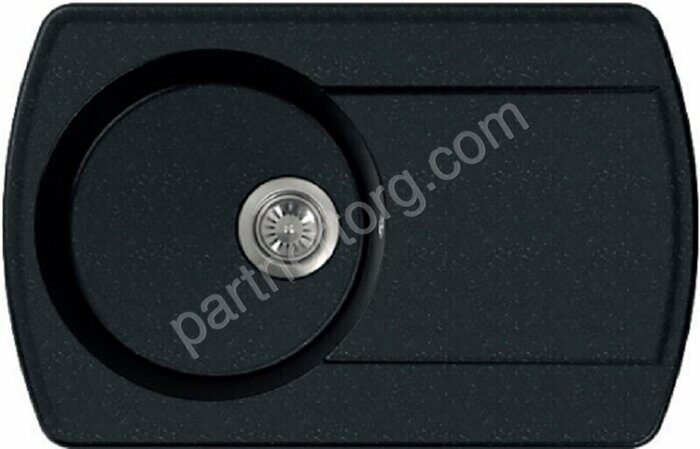 Fostogran FG 77-50, 770x495 кварцевая кухонная мойка, цвет искристый черный