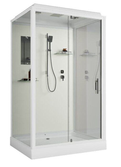 Niagara Standart ST100/80/15Q  душевая кабина  квадратная 100х80х215см, пристенно-фронтальная, низкий поддон