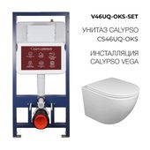 VM46UQ-OKS-SET комплект подвесной унитаз Calypso CS46UQ-OKS и инсталляции CS600M
