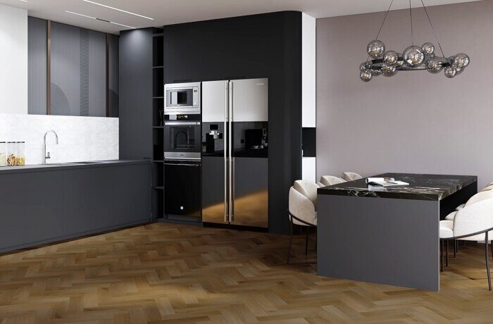 Herringbone Дуб Окленд 44-653-76 Fargo SPC замковая кварцвиниловая плитка